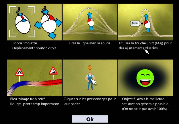 Fonctions du jeu sérieux "des territoires, une voie"