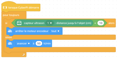 Mblock : programme de l'exercice n° 2