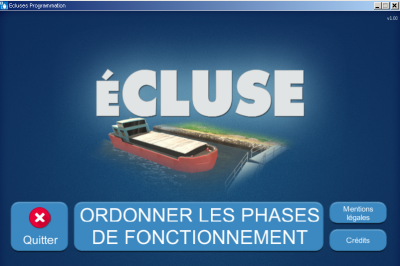 Animation écluse : ordonner les phases de fonctionnement