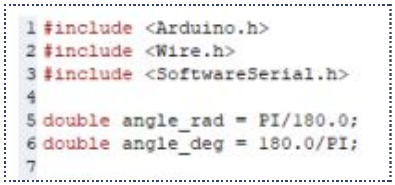 Programme traduit à partir de l'algorithme (programmation par blocs)