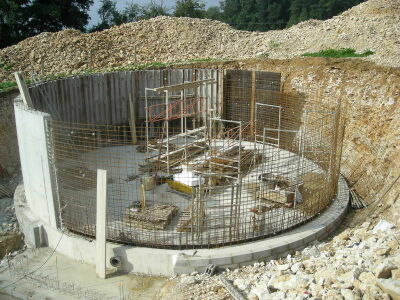 Château d'eau en construction