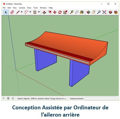 Conception Assistée par Ordinateur de l'aileron arrière